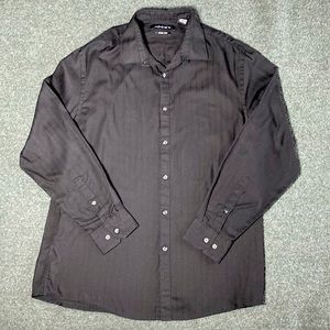 Men’s Axis Slim Fit Black Dress Shirt